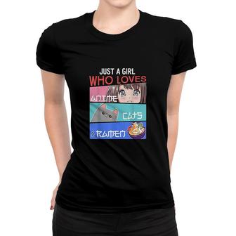 Just A Girl Who Loves Anime Women T-shirt - Monsterry