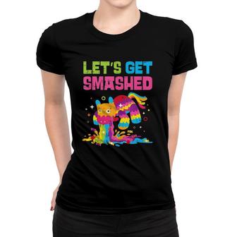 Lets Get Smashed Funny Mexican Cinco De Mayo Women T-shirt - Seseable