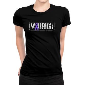 Lupus Warrior - Purple Military Style Awareness Ribbon Women T-shirt - Seseable