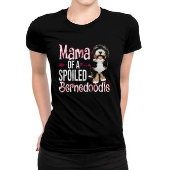 Mama Of A Spoiled Bernedoodle Happy Mothers Day Floral Dog Women T-shirt | Mazezy AU