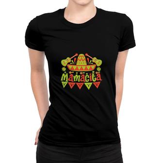 Mamacita Mexico Hat Guitar Cinco De Mayo Party Women T-shirt - Seseable
