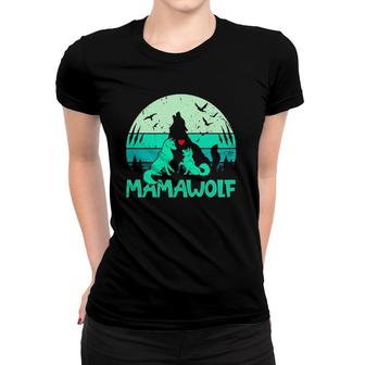 Mamawolf Mama Wolf Vintage Mothers Day Gift Mom Grandma Women T-shirt - Seseable