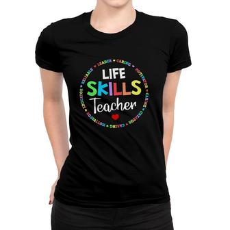 Matching Life Skills Teacher Squad Special Ed Sped Team Crew Women T-shirt | Mazezy