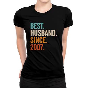 Mens Best Husband Since 2007 15Th Wedding Anniversary 15 Years Women T-shirt | Mazezy