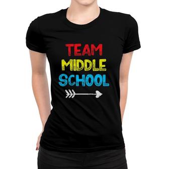 Middle School Teacher Student Back To School Women T-shirt - Seseable