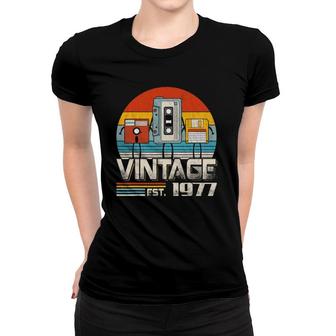 Music Tech Retro Vintage 44Th Birthday 44 Years Old Women T-shirt - Seseable