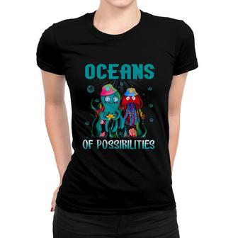 Oceans Of Possibilities Sea Animal Summer Reading 2022 Women T-shirt - Thegiftio UK
