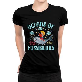 Oceans Of Possibilities Summer Reading 2022 Librarian Women T-shirt - Thegiftio UK