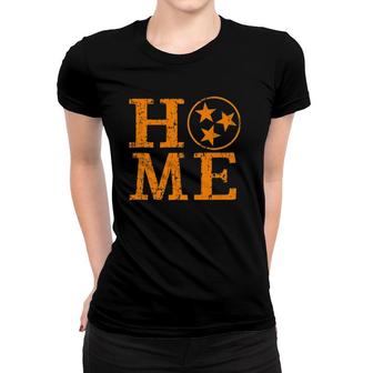 Orange Tennessee State Flag Apparel Retro Distressed Tn Home Women T-shirt - Seseable