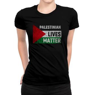Palestinian Lives Matter Free Palestine Flag Gaza Women T-shirt - Seseable