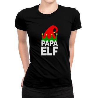 Papa Elf Funny Christmas Santa Christmas Shirt Women T-shirt - Monsterry