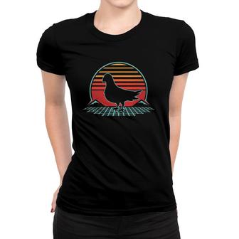 Pigeon Retro Vintage 80S Style Bird Lover Gift Women T-shirt | Mazezy