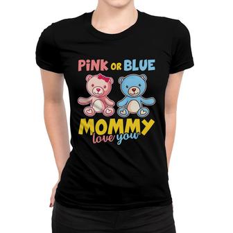 Pink Or Blue Baby Shower Gender Reveal Baby Gender Reveal Party Women T-shirt - Seseable