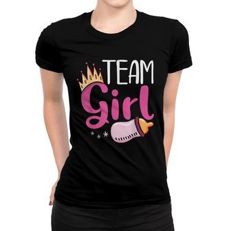 Pregnancy Baby Shower Team Girl Future Dad Mom Gender Reveal Women T-shirt - Seseable