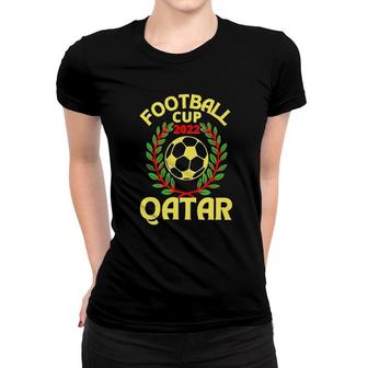 Qatar Football Cup 2022 Yellow Graphic New Trend Women T-shirt - Thegiftio UK