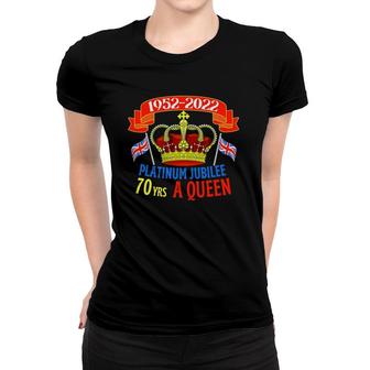Queen Platinum Jubileequeens Jubilee Gift British Uk Women T-shirt | Mazezy