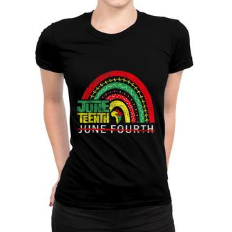 Rainbow Juneteenth Freedom Day African American June 19Th Women T-shirt - Thegiftio UK