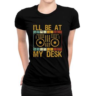 Retro Dj Apparel Music Mixing Dj Mixer Vintage Funny Dj Women T-shirt | Mazezy