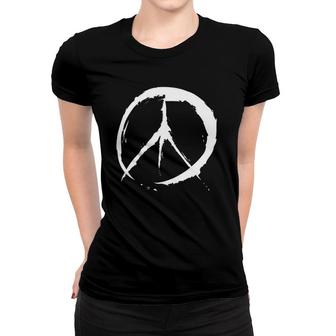 Retro Vintage Design Peace Sign Women T-shirt | Mazezy CA