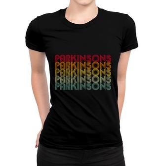 Retro Vintage Parkinsons Disease Awareness Brain Women T-shirt - Seseable