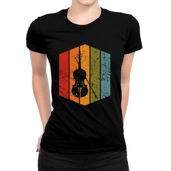 Retro Violin Player Gift Musician Violinist Vintage Violin Women T-shirt - Seseable