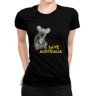 Save Australia Koala Animal Lover Women T-shirt | Mazezy