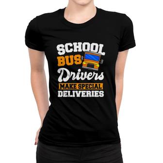 School Bus Driver Yellow Shuttle Student Service Vehicle Women T-shirt - Seseable