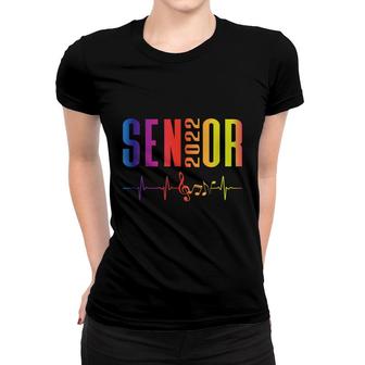 Senior 2022 Rainbow Heartbeat - Band Orchestra Choir Music Women T-shirt - Seseable