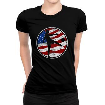 Soccer American Flag Usa - Soccer Player Vintage Soccer Women T-shirt | Mazezy