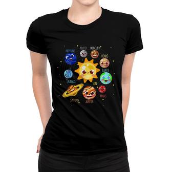 Solar System Planet Space Pluto Kids Future Astronaut 2022 Women T-shirt - Seseable