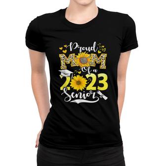 Sunflower Leopard - Proud Mom Of A Class Of 2023 23 Senior Women T-shirt - Seseable