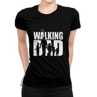The Walking Dad Print New Letters Women T-shirt - Seseable