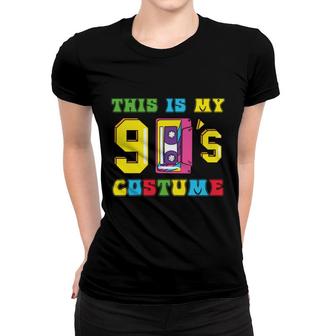 This Is My 90S Costume Mixtape Colorful Gift 80S 90S Women T-shirt - Seseable