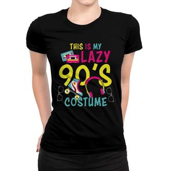 This Is My Lazy 90S Costume Mixtape Music Idea 80S 90S Styles Women T-shirt - Seseable