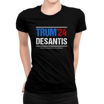 Trump 2024 Desantis Make America Florida Desantis 2024 Ver2 Women T-shirt - Seseable