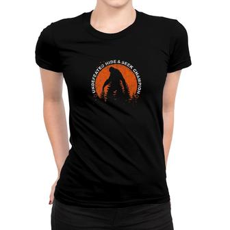 Undefeated Hide Seek Champion Bigfoot Hiking Women T-shirt - Monsterry