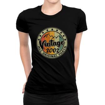 Vintage 2002 Retro 20 Years Old Gift 20Th Birthday Women T-shirt | Mazezy