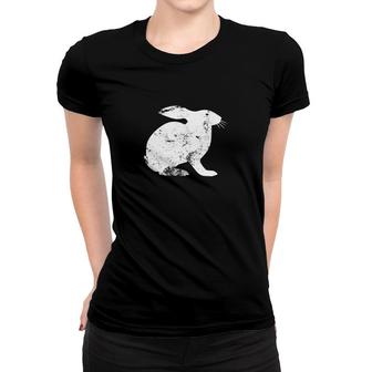 Vintage Rabbit Classic Distressed Rabbi Women T-shirt - Monsterry