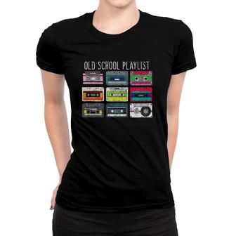 Vintage Retro Music Cassette Tapes Mixtape 80S And 90S Women T-shirt | Mazezy