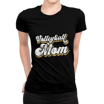 Volleyball Mom Leopard Funny Ball Mom Mothers Day Gifts Women T-shirt - Seseable