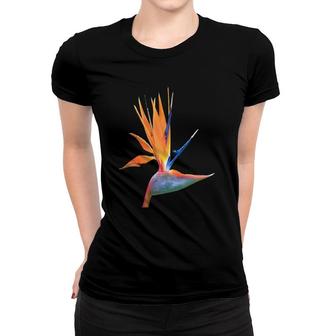 Womens Bird Of Paradise Flower Women T-shirt | Mazezy