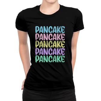 Womens Cooking Baking Sweet Pancake Pancakes Pastry Baker Design V-Neck Women T-shirt | Mazezy
