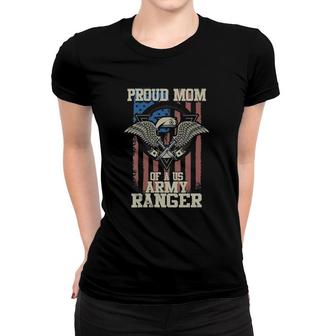 Womens Proud Mom Of Us Army Ranger V-Neck Women T-shirt - Seseable
