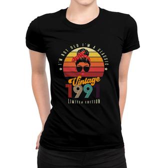 Womens Vintage 1991 Limited Edition 30 Years Old 30Th Birthday Women T-shirt - Seseable