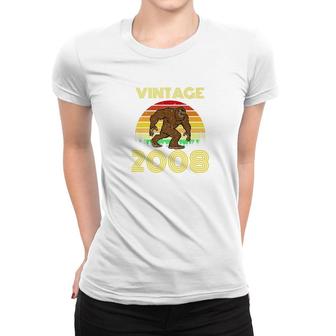 2008 11Th Birthday Vintage Bigfoot 11 Years Old Gift Women T-shirt - Monsterry