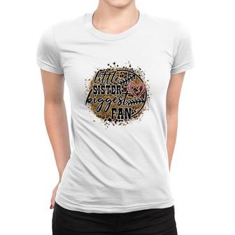 Baseball Sister Full Black Great Gift For Sister Women T-shirt - Seseable