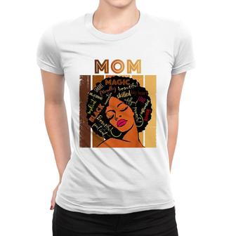 Black Smart Mom Afro African American Women Mother Day Women T-shirt - Thegiftio UK