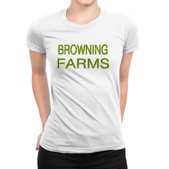 Browning Farms Squad Family Reunion Last Name Team Women T-shirt | Mazezy UK