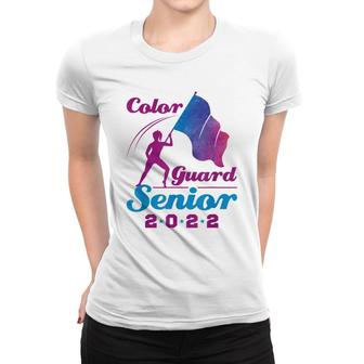 Color Guard Senior 2022 Flags Graduation Women T-shirt - Seseable