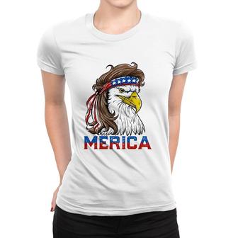 Eagle Mullet 4Th Of July American Flag Merica Usa Essential Women T-shirt - Seseable
